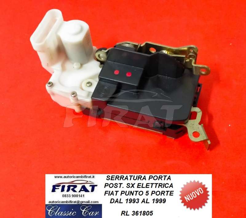 SERRATURA PORTA FIAT PUNTO 5 PORTE 93 - 99 POST.SX (361805)